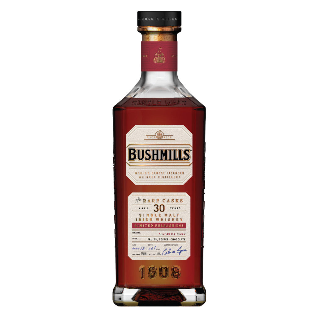 bushmills rare casks 30 year old madeira casks no. 03