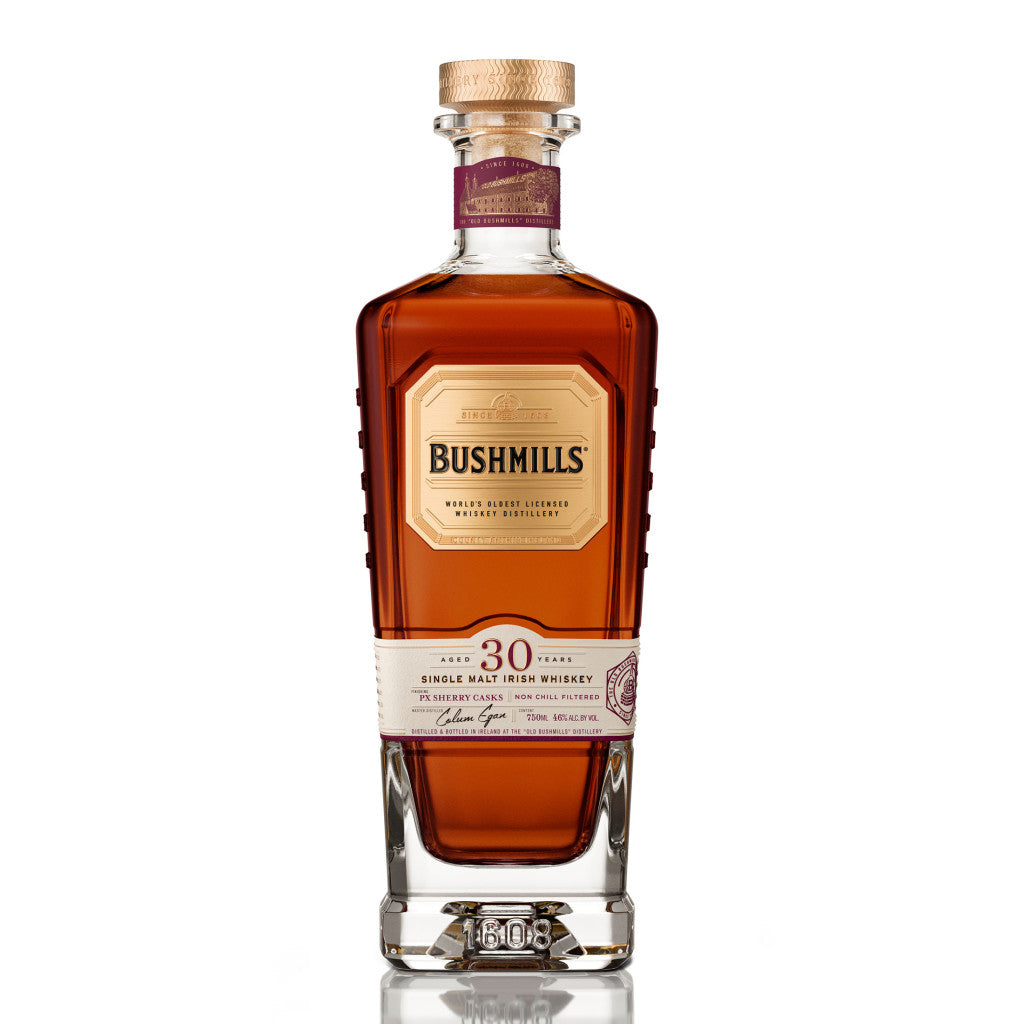 bushmills 30 year old single malt whiskey