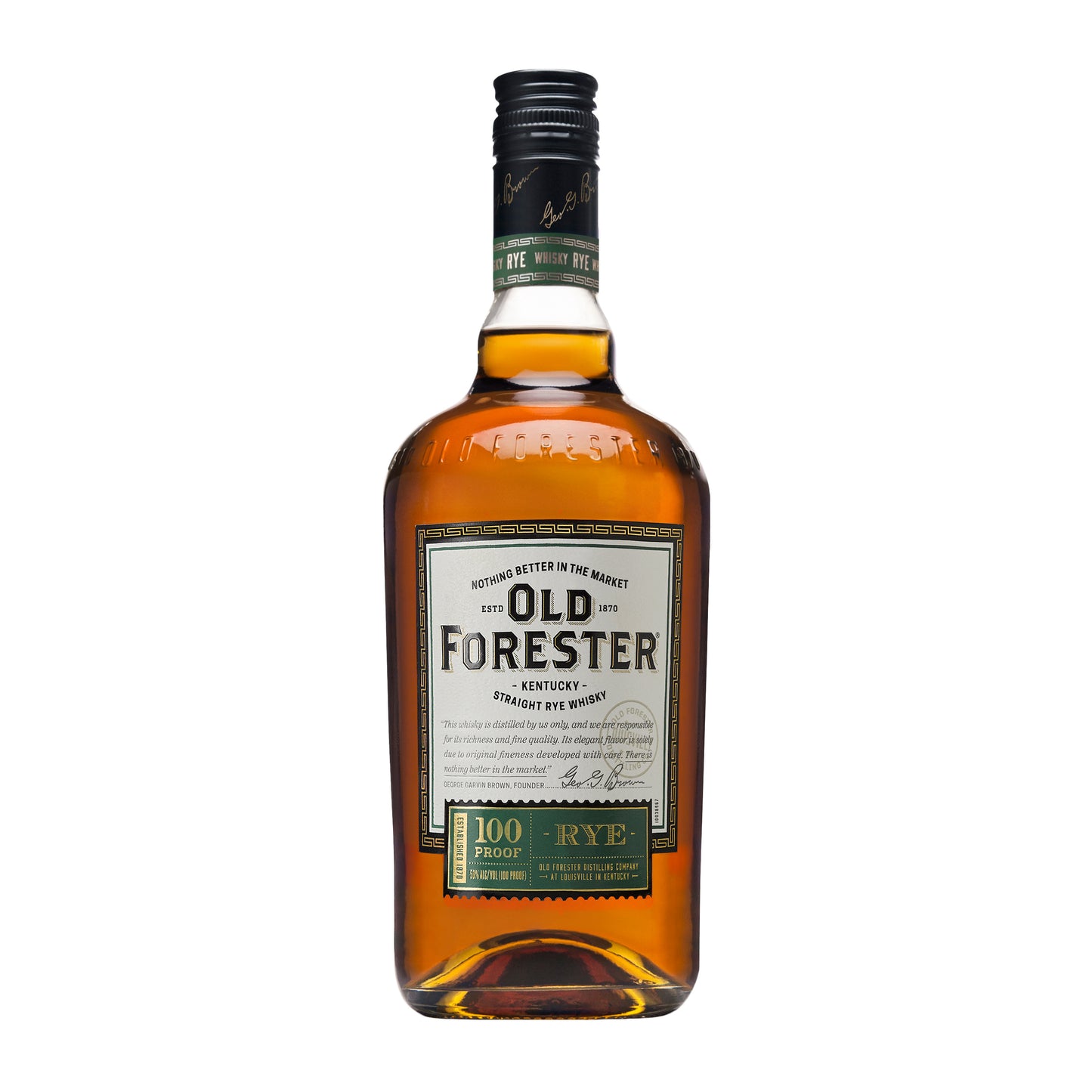 old forester kentucky straight rye whiskey