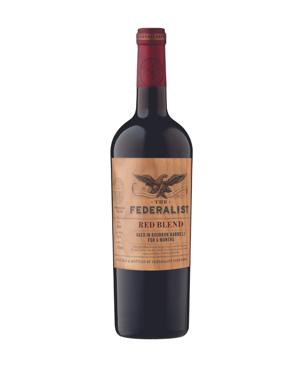 the federalist bourbon barrel aged red blend