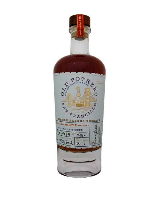 old potrero single barrel reserve toasted barrel rye whiskey s2b17