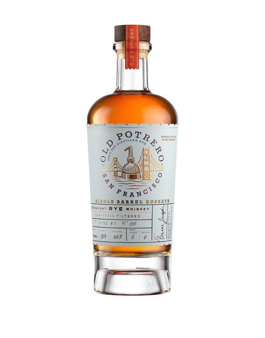 old potrero single barrel straight rye whiskey s1b45