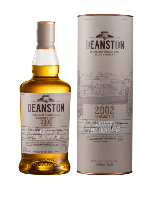 deanston 2002 organic 20 year old scotch whisky