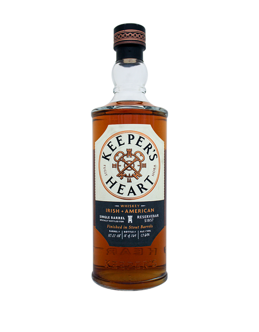 keeper’s heart stout barrel finished irish + american whiskey s1b57