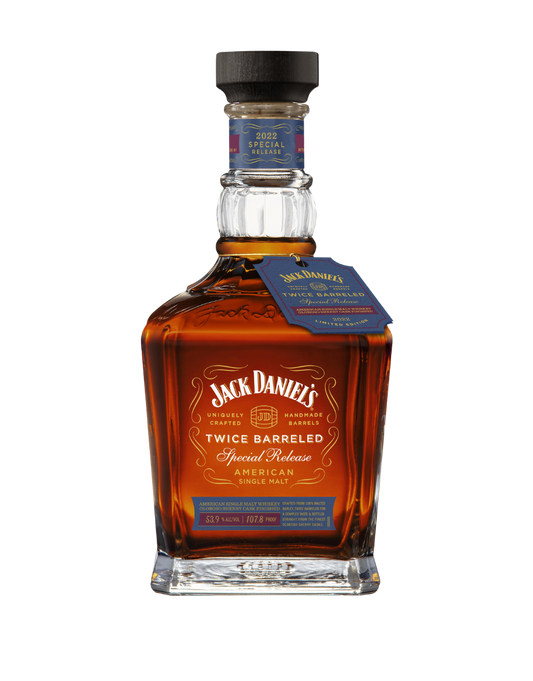 jack daniel's twice barreled 2022 special release: american single malt whiskey finished in oloroso sherry casks